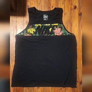 VINTAGE Nike Floral Tank . Size XL. Rare .   Hibiscus Print, Sleeveless Nike Tee